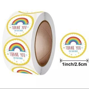brand new 500 pcs thank you stickers